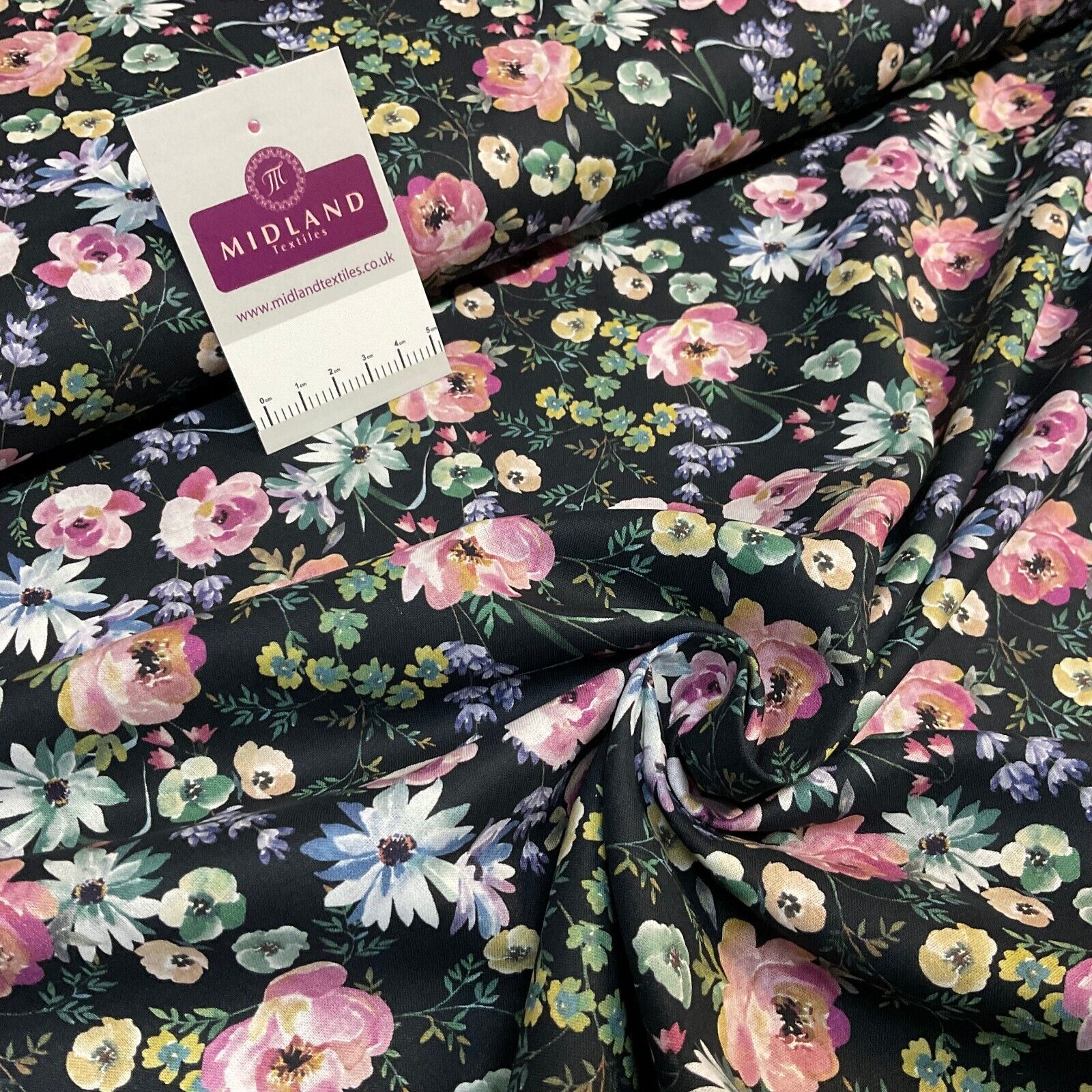Floral flower poplin Dress Fabric M1857