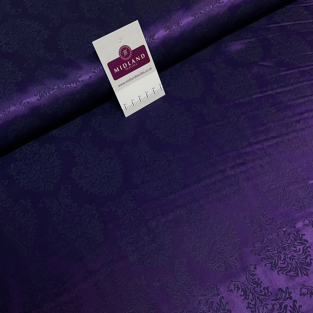 Purple Ornate Ornamental Italian Fancy viscose acetate lining Fabric M1866-3