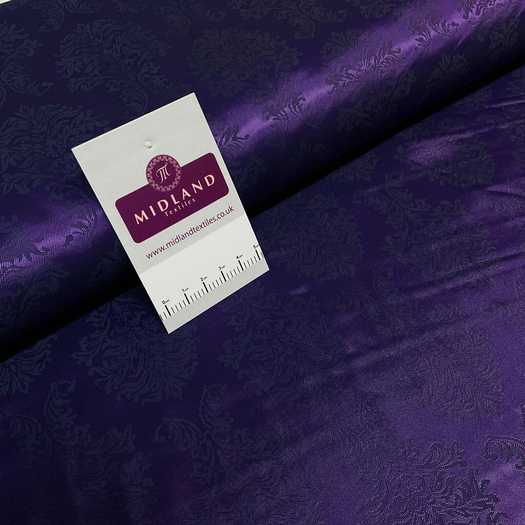 Purple Ornate Ornamental Italian Fancy viscose acetate lining Fabric M1866-3