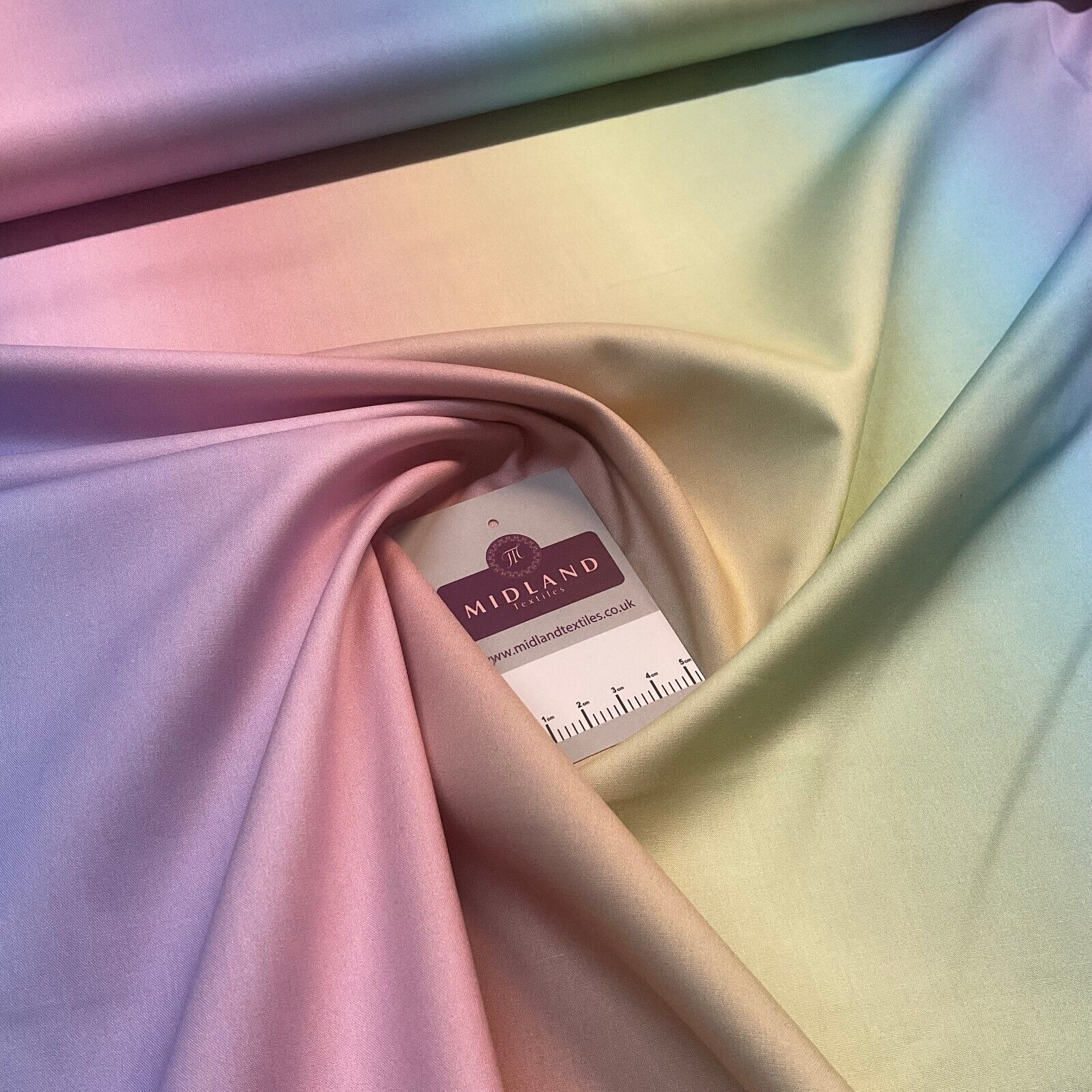 Rainbow Fine Poplin dress Fabric Sold per Metre M1881