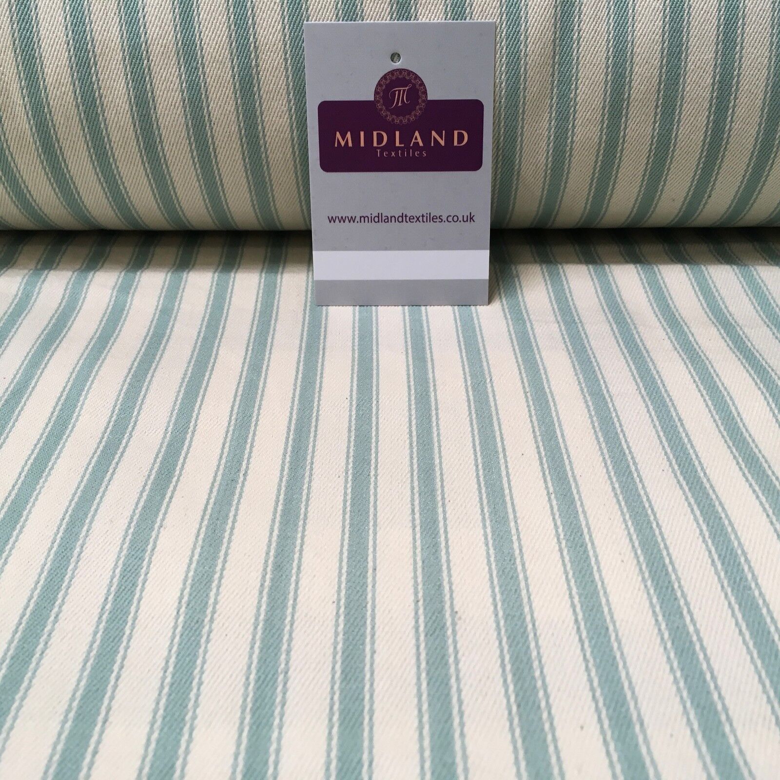 Canvas Power Loom 8mm Ticking Stripe 100% Cotton fabric 54' Wide M1040 Mtex