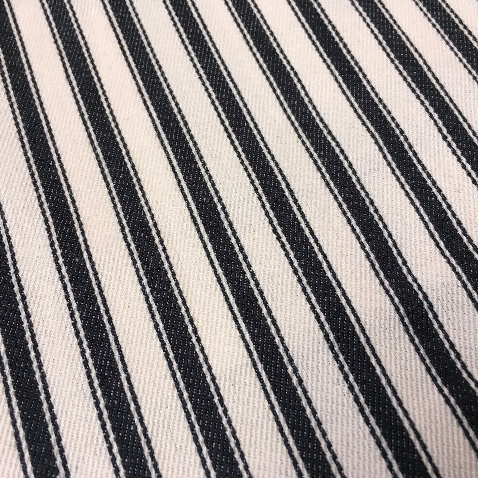Canvas Power Loom 8mm Ticking Stripe 100% Cotton fabric 54' Wide M1040 Mtex