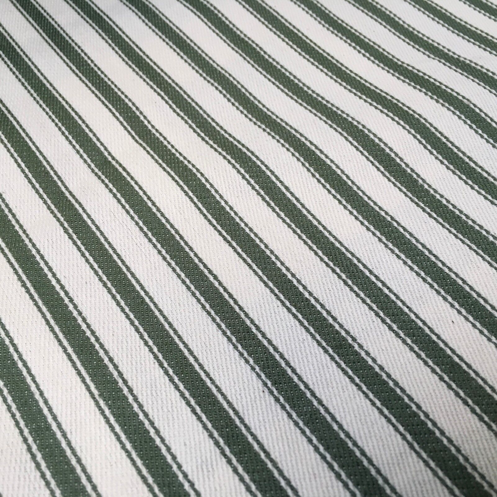 Canvas Power Loom 8mm Ticking Stripe 100% Cotton fabric 54' Wide M1040 Mtex