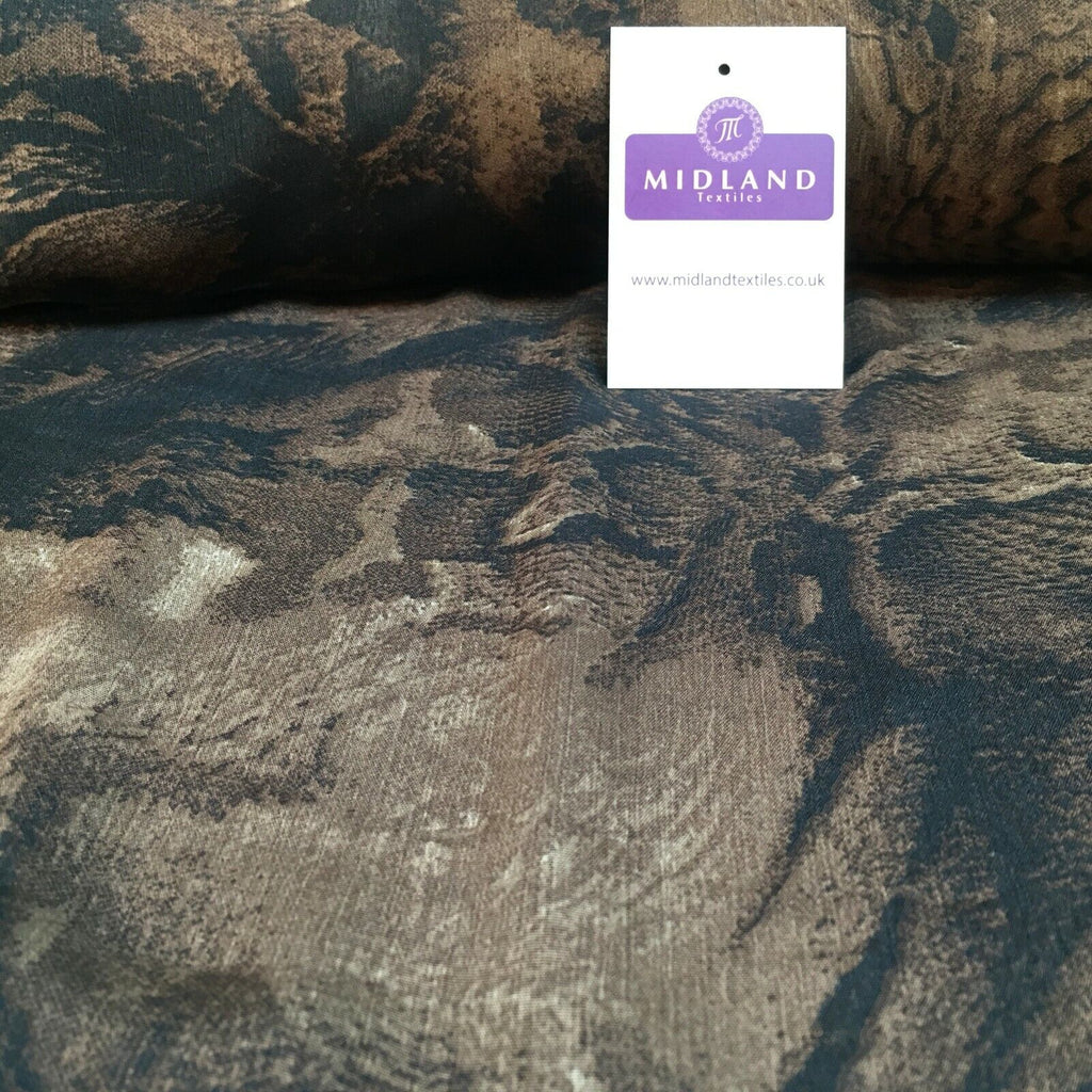 Animal Print Lightweight Chiffon Fabric 110m Wide MR1147 Mtex