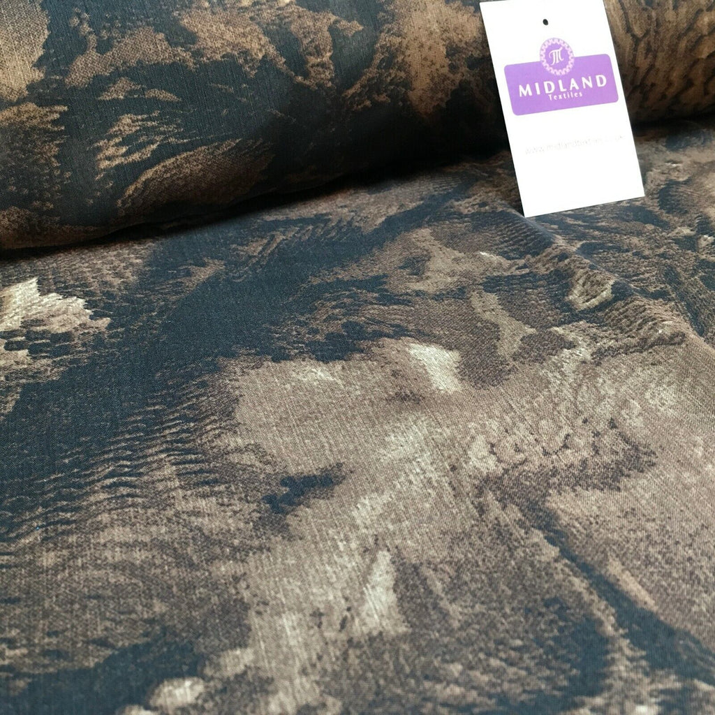 Animal Print Lightweight Chiffon Fabric 110m Wide MR1147 Mtex