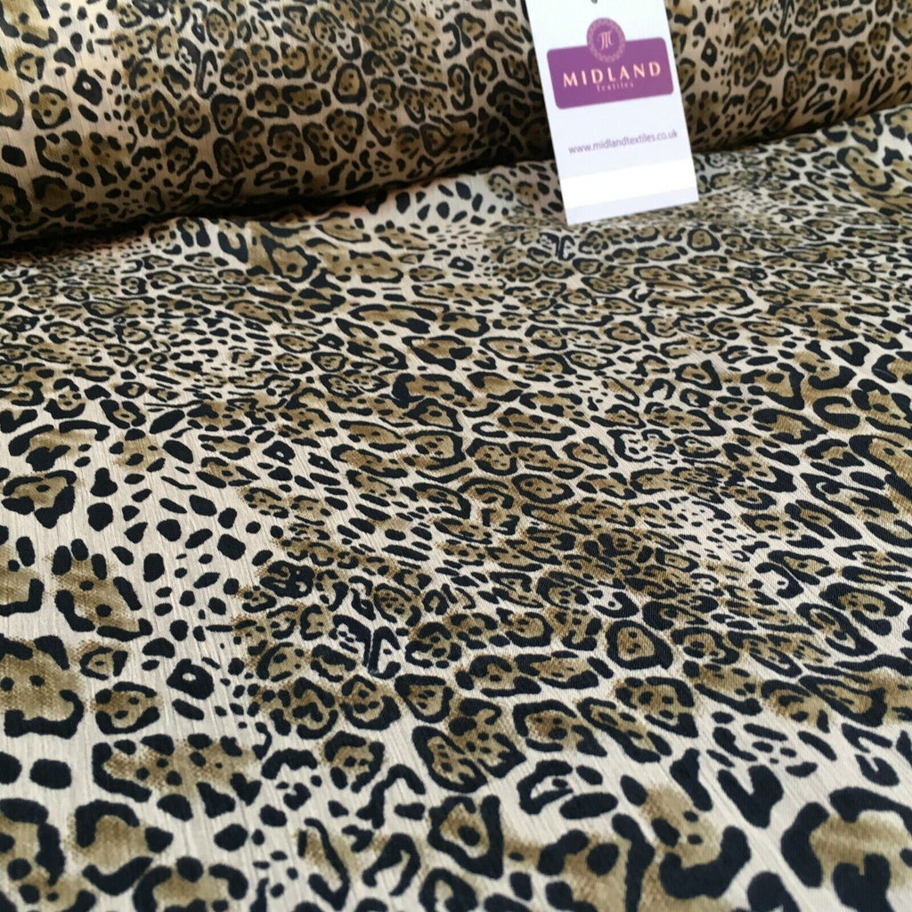 Animal Print Lightweight Chiffon Fabric 110m Wide MR1147 Mtex