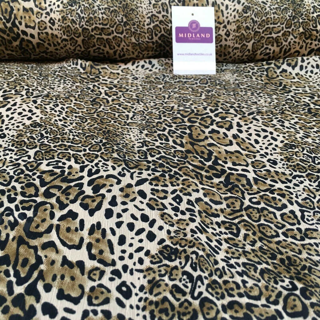 Animal Print Lightweight Chiffon Fabric 110m Wide MR1147 Mtex