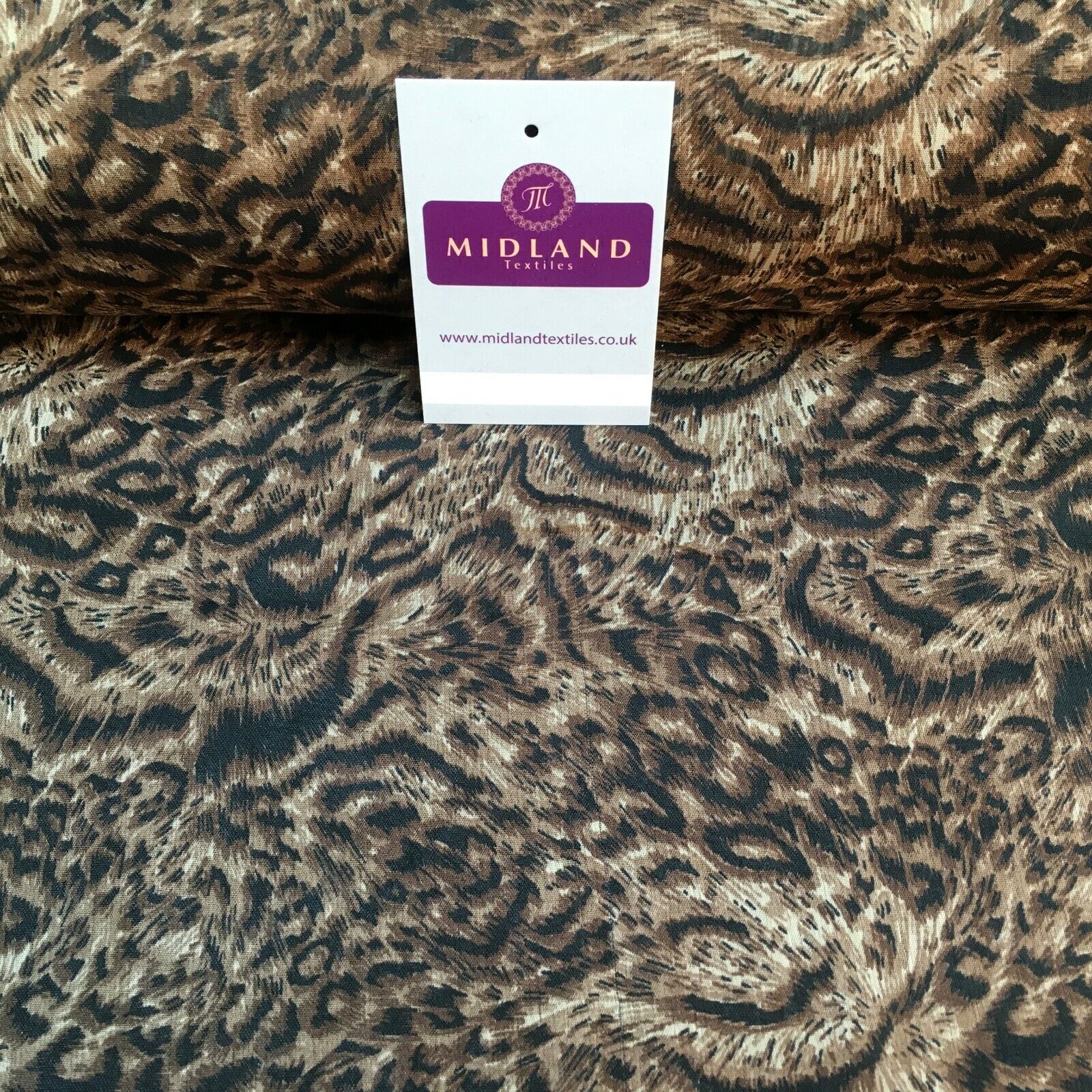 Animal Print Lightweight Chiffon Fabric 110m Wide MR1147 Mtex