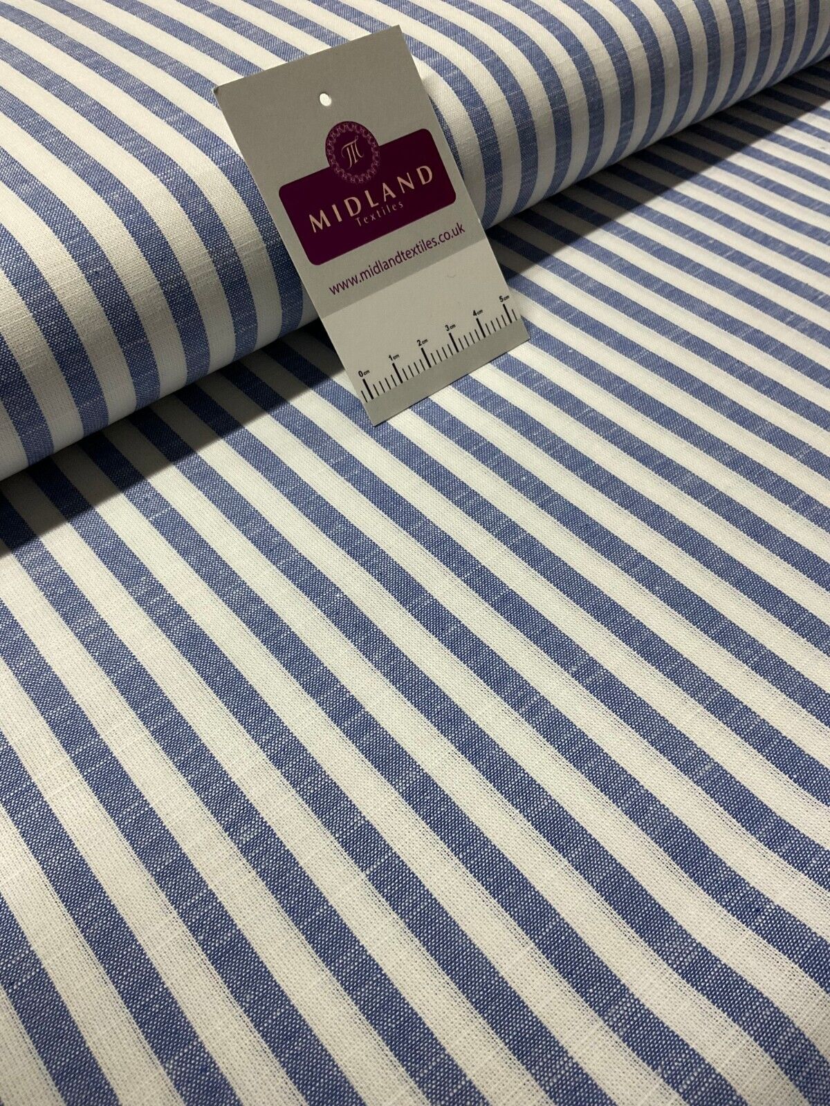 Blue Cotton Yarn Dyed Stipped stripe Dress Fabric M1877