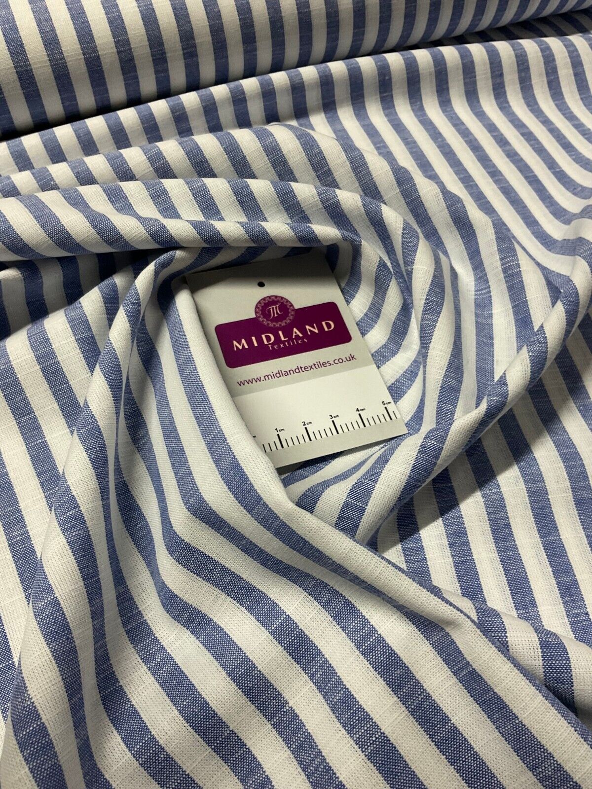 Blue Cotton Yarn Dyed Stipped stripe Dress Fabric M1877