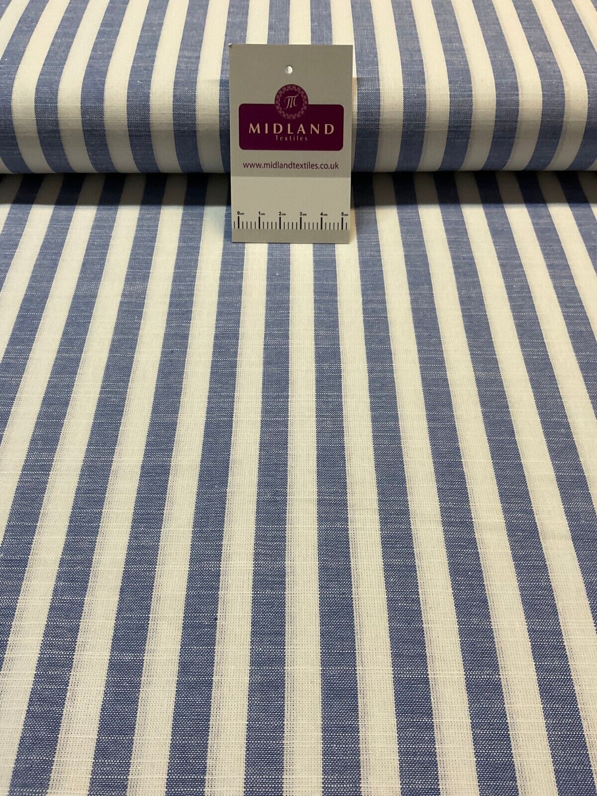 Blue Cotton Yarn Dyed Stipped stripe Dress Fabric M1877