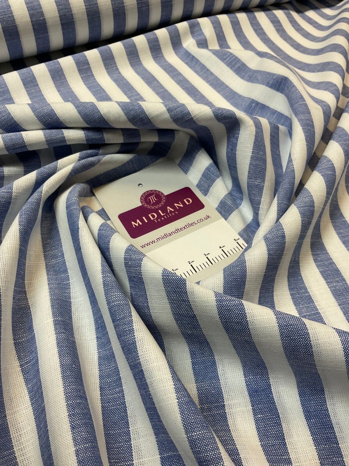 Blue Cotton Yarn Dyed Stipped stripe Dress Fabric M1877