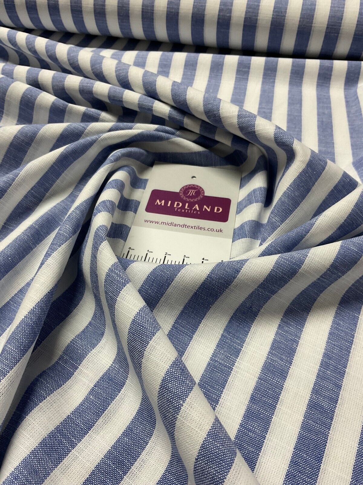 Blue Cotton Yarn Dyed Stipped stripe Dress Fabric M1877