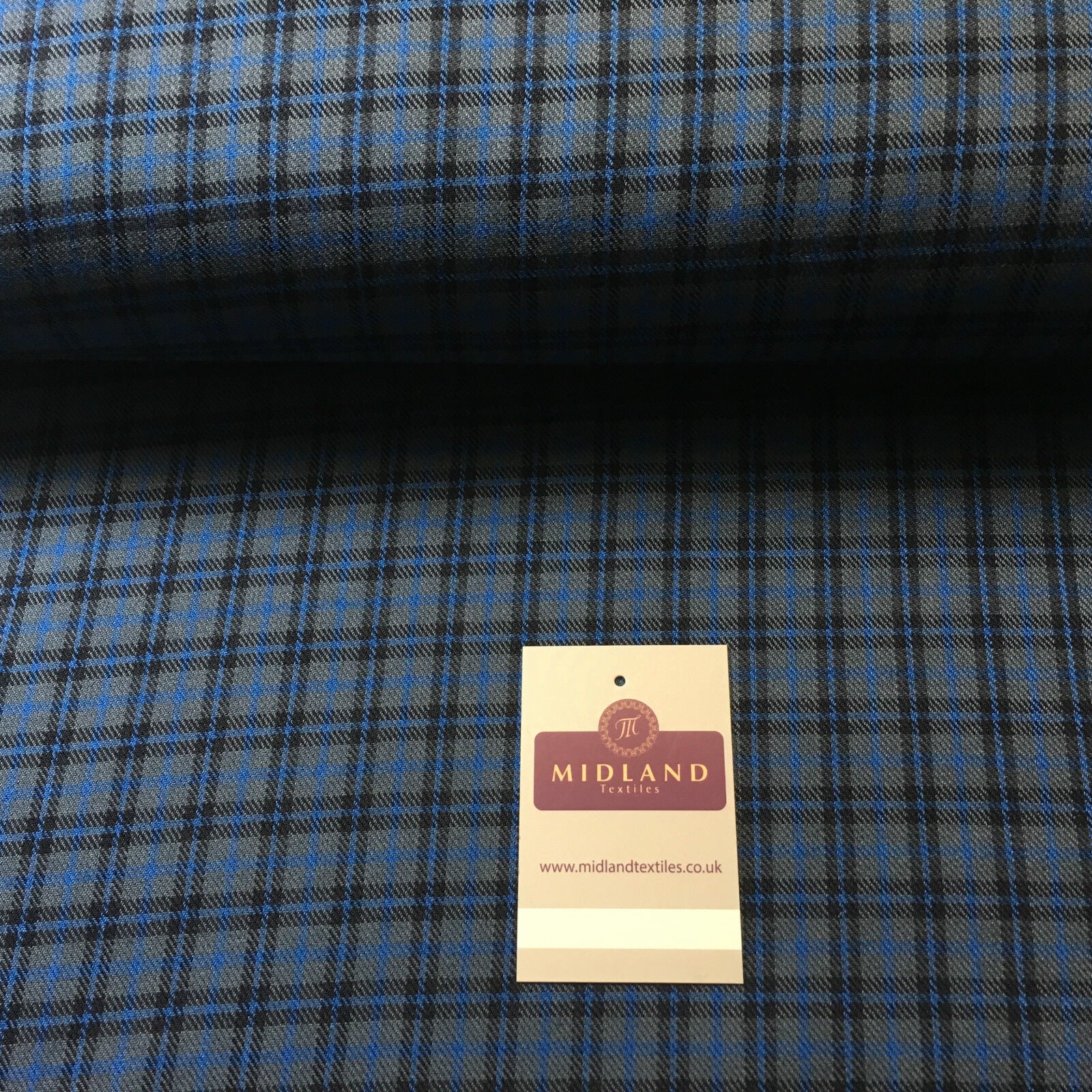 Tartan Fabric Poly Viscose - (150cm) Wide -  per mtr M190 Mtex
