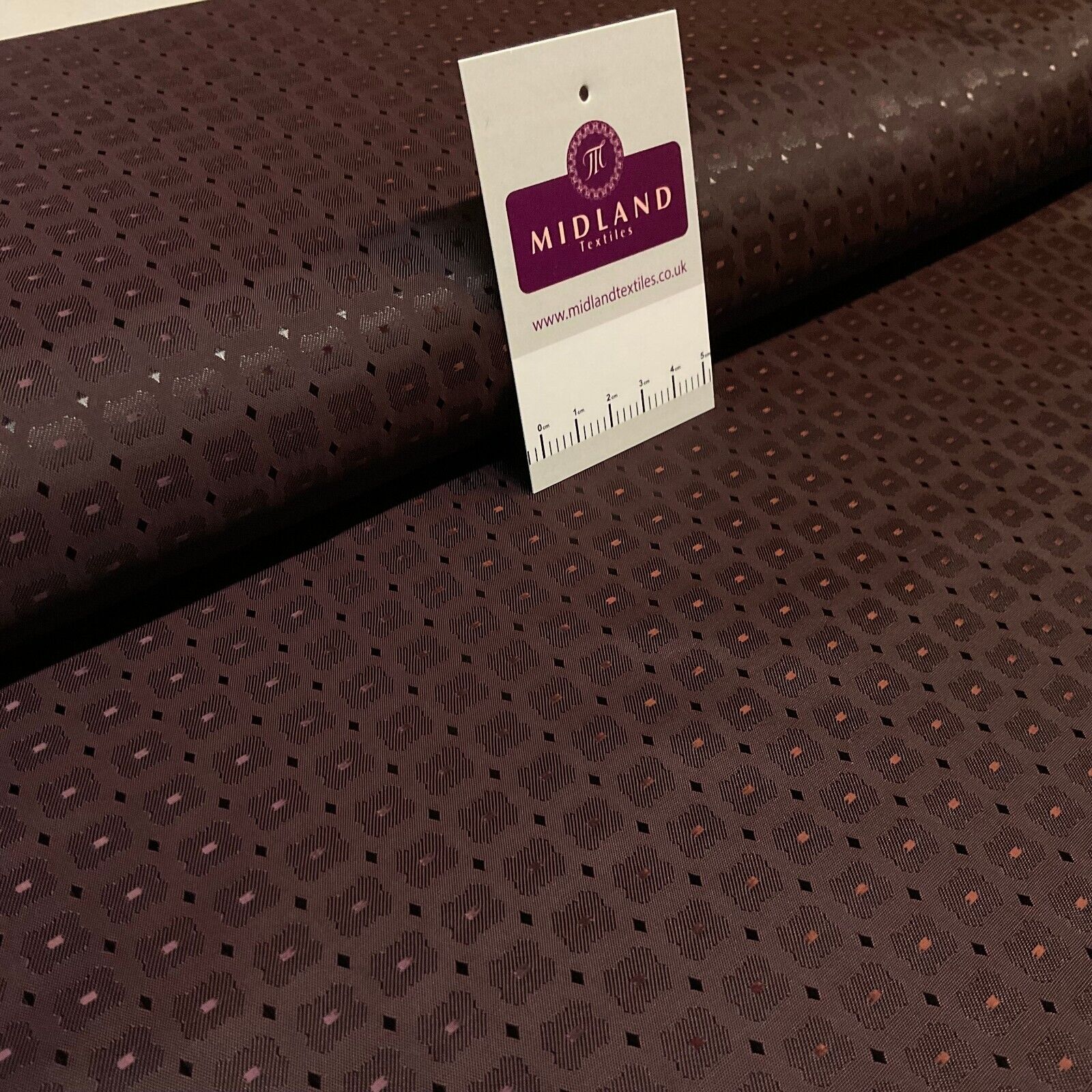 Dark Plum Dobby Italian Fancy viscose acetate lining luxurious Fabric M1866-1