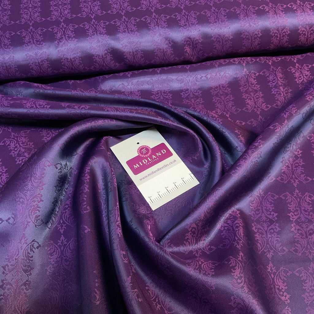 Purple Ornamental Italian Fancy viscose acetate lining luxurious Fabric M1866-2