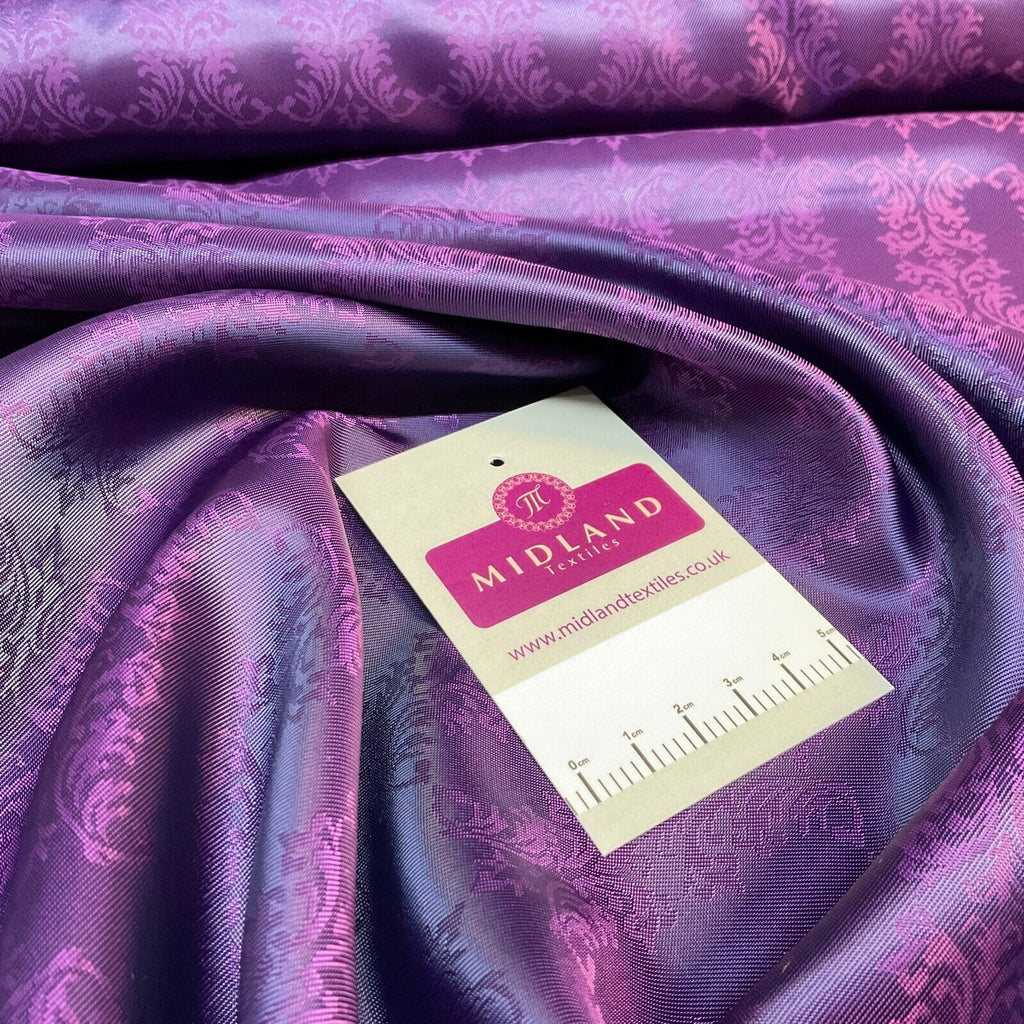 Purple Ornamental Italian Fancy viscose acetate lining luxurious Fabric M1866-2