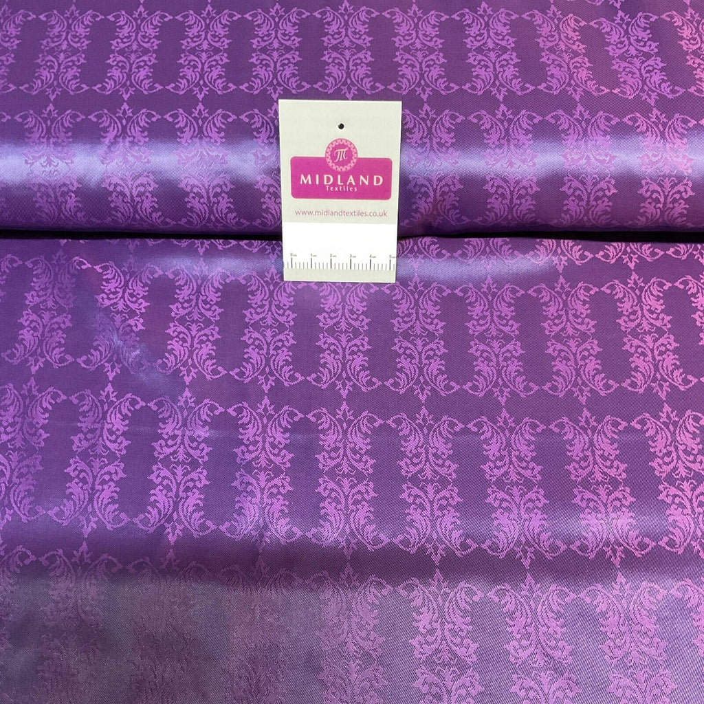 Purple Ornamental Italian Fancy viscose acetate lining luxurious Fabric M1866-2