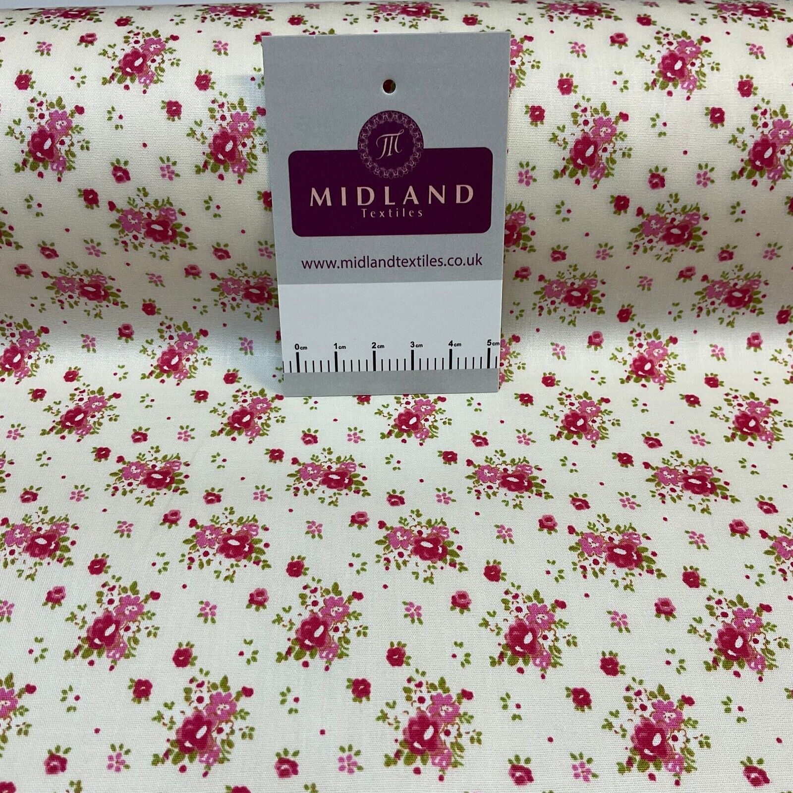 Summer vintage style chic floral Cotton Poplin dress Fabric Sold per Metre M1862