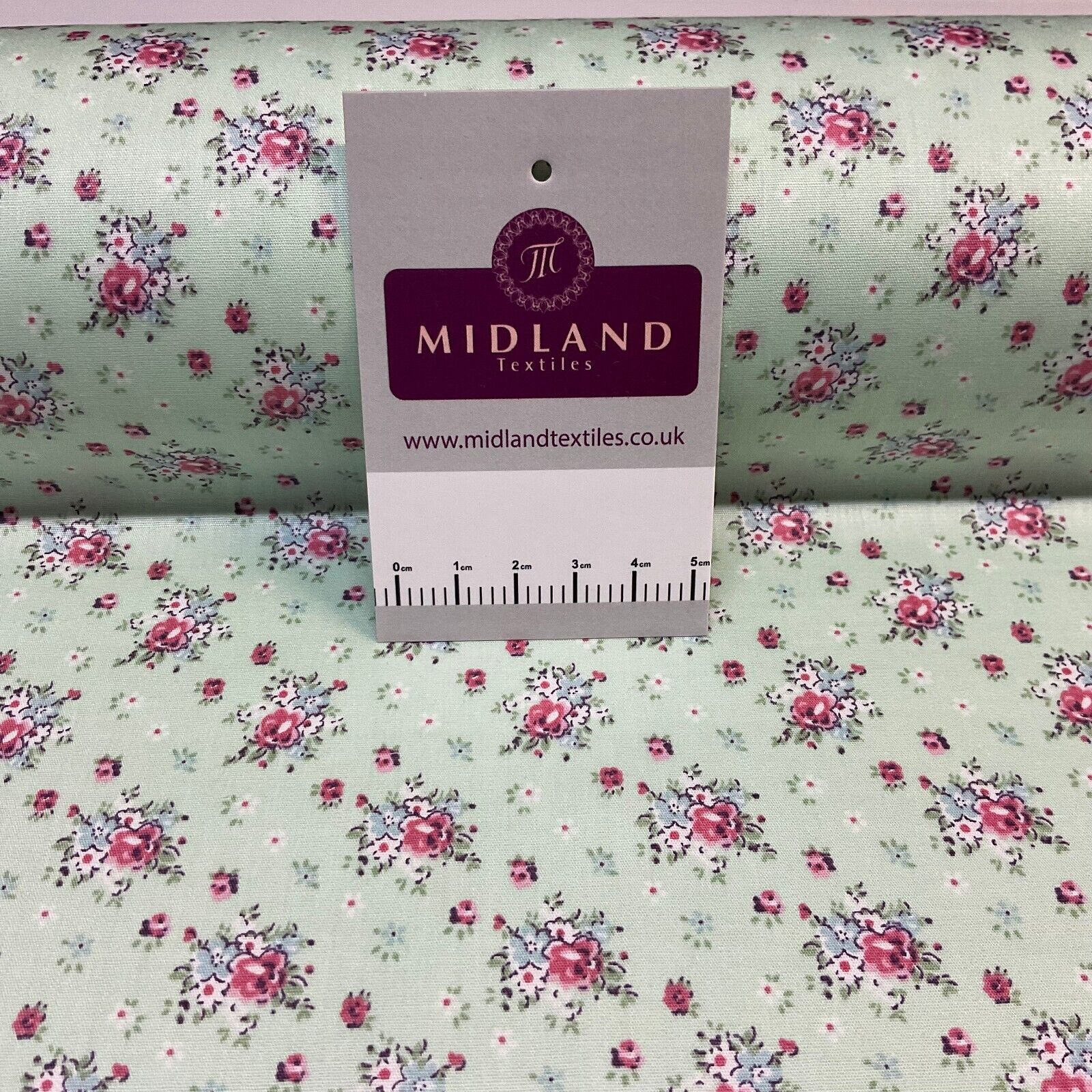 Summer vintage style chic floral Cotton Poplin dress Fabric Sold per Metre M1862