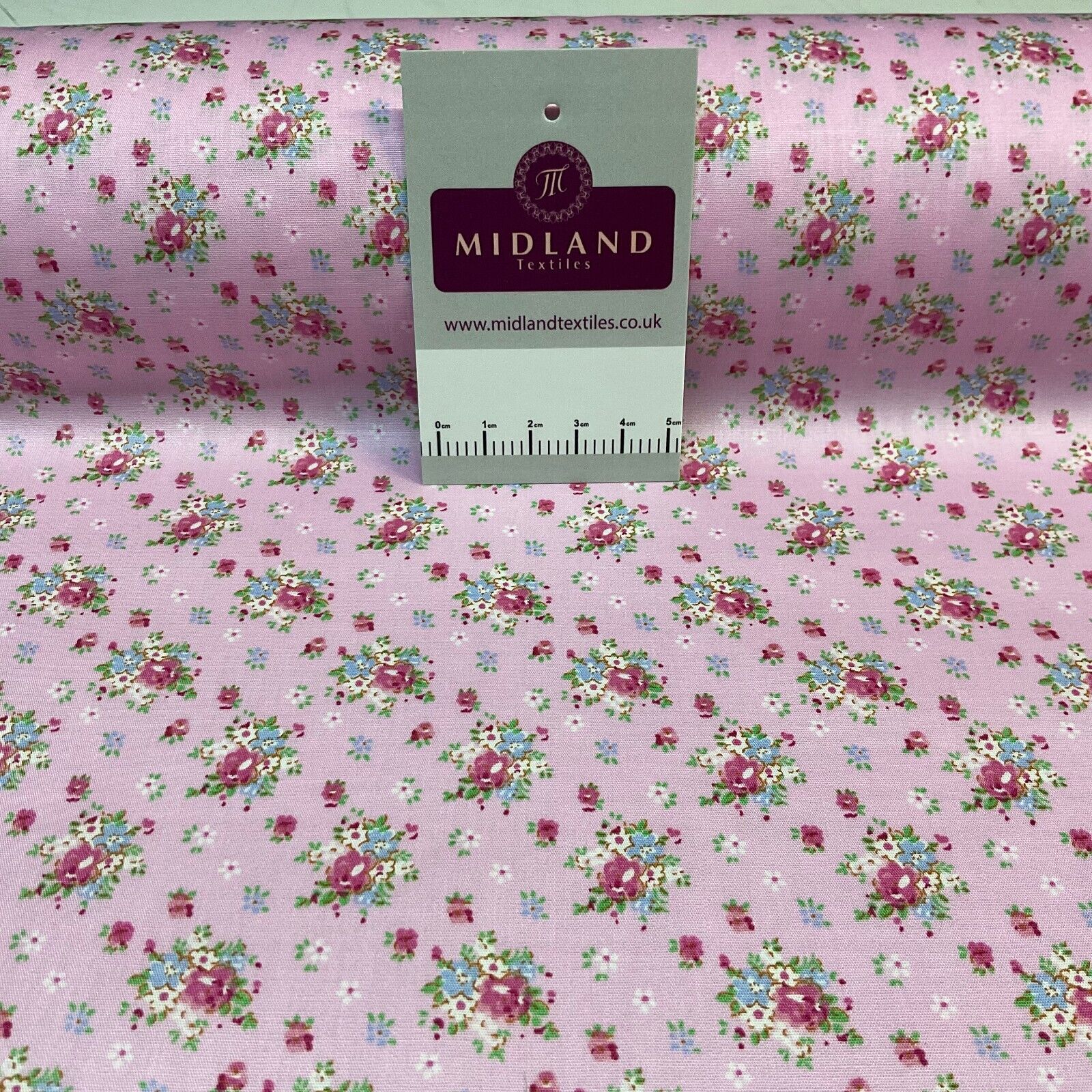 Summer vintage style chic floral Cotton Poplin dress Fabric Sold per Metre M1862