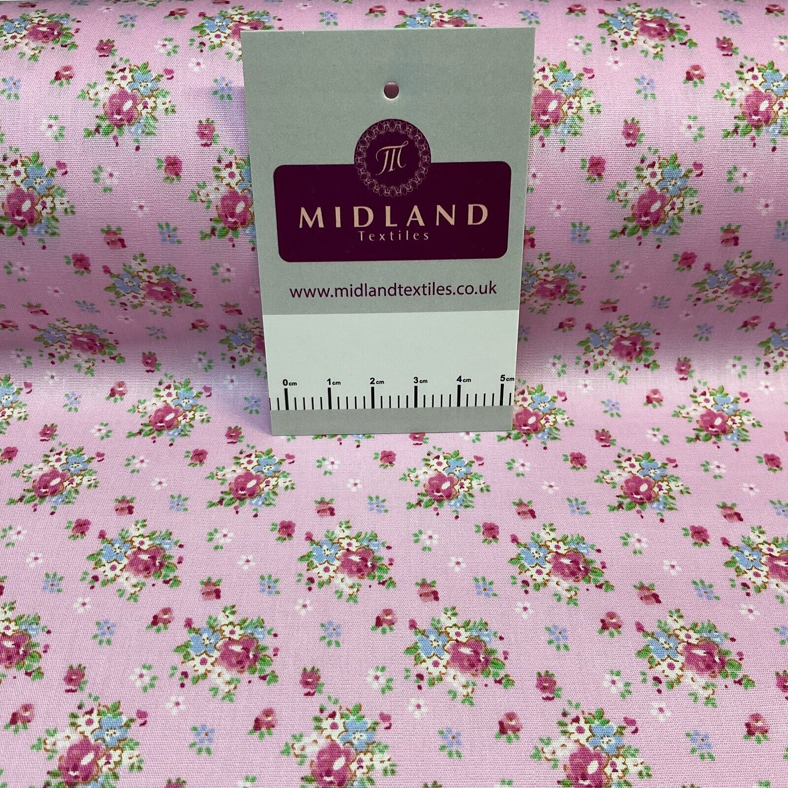 Summer vintage style chic floral Cotton Poplin dress Fabric Sold per Metre M1862