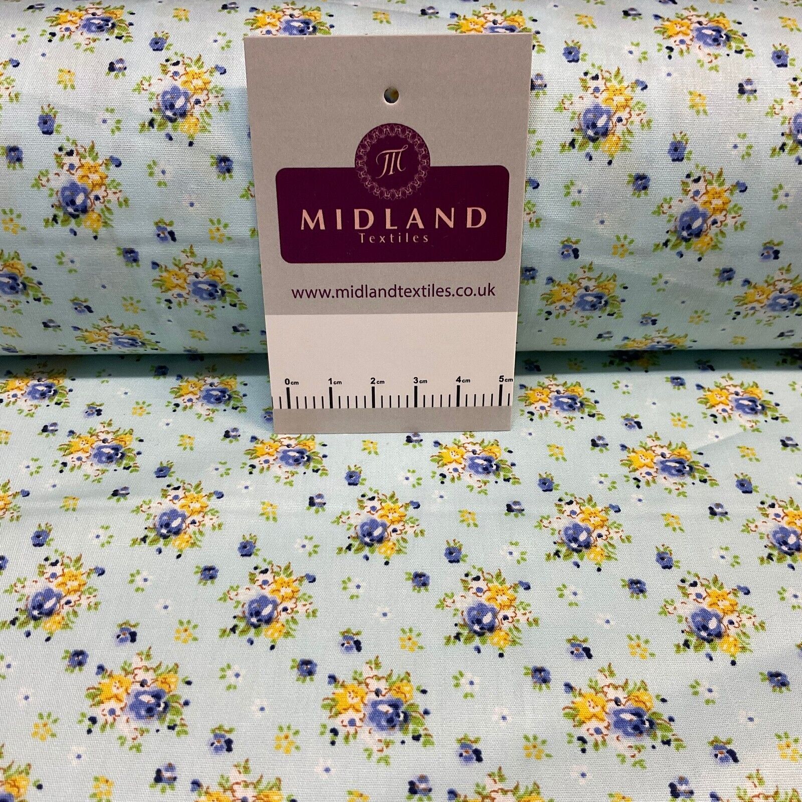 Summer vintage style chic floral Cotton Poplin dress Fabric Sold per Metre M1862