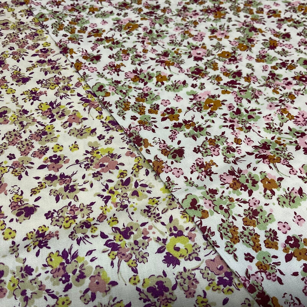 Small floral Heather Cotton Poplin dress Fabric sold by the meter M1919