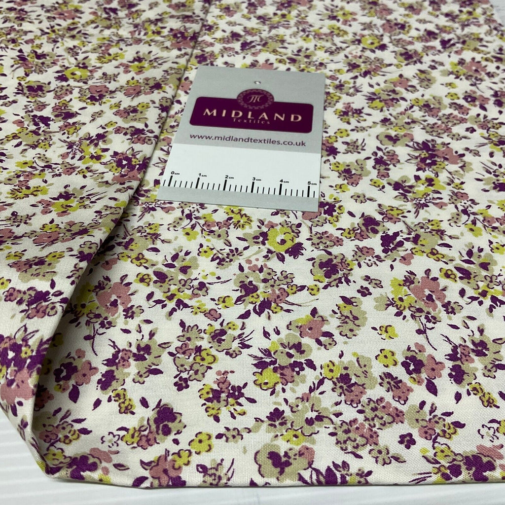 Small floral Heather Cotton Poplin dress Fabric sold by the meter M1919