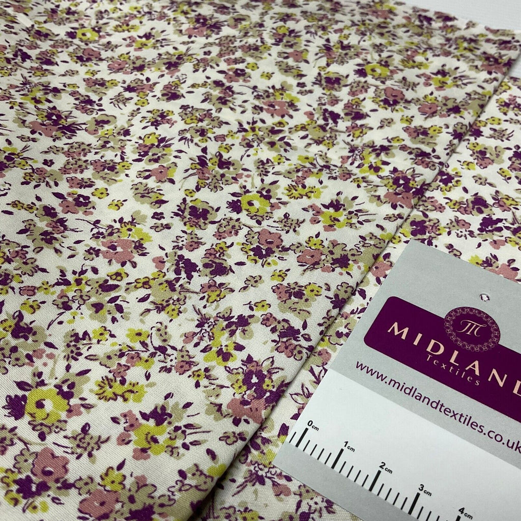 Small floral Heather Cotton Poplin dress Fabric sold by the meter M1919