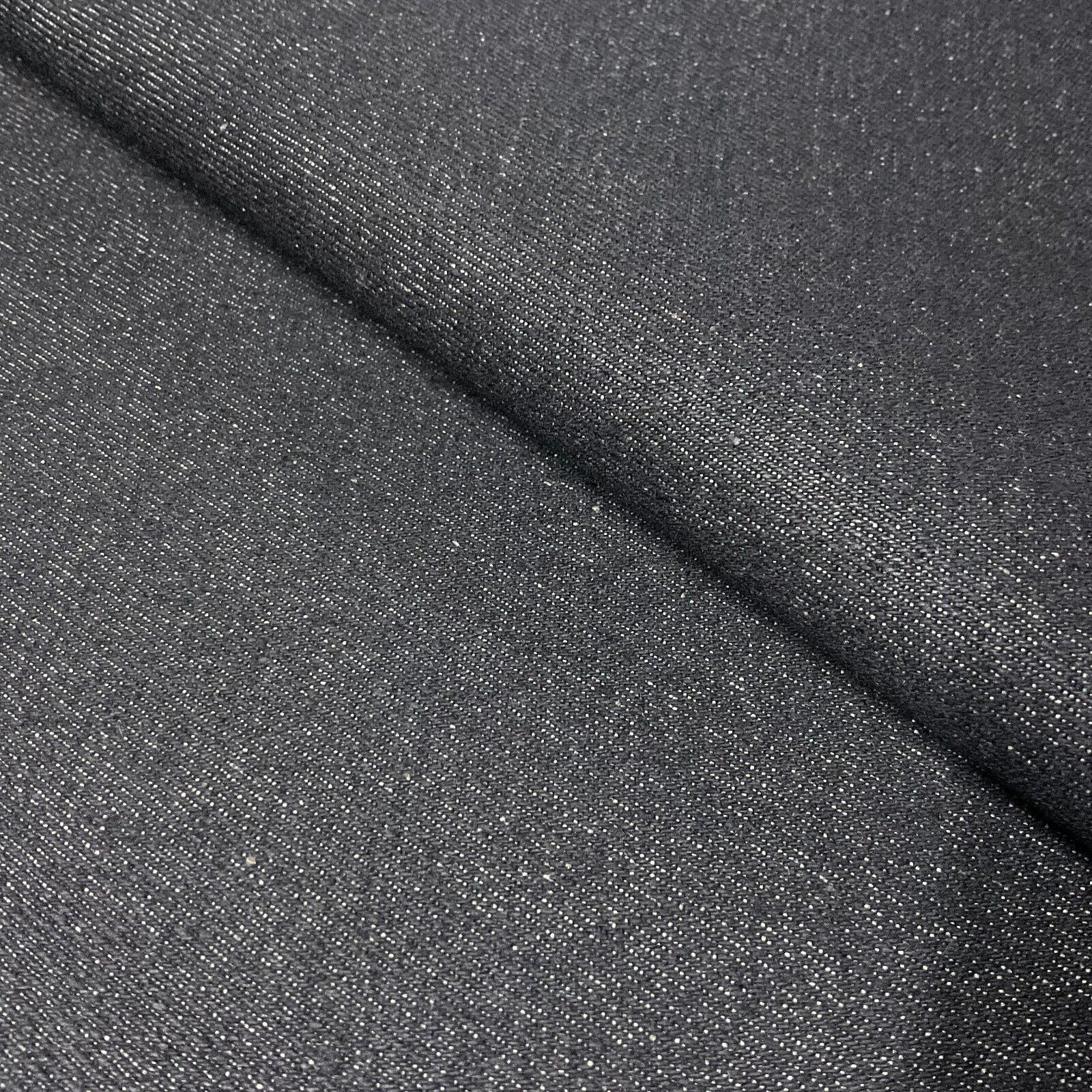 14oz Heavyweight Denim Black Heavyweight 100% Cotton Fabric 150cm M613 Mtex