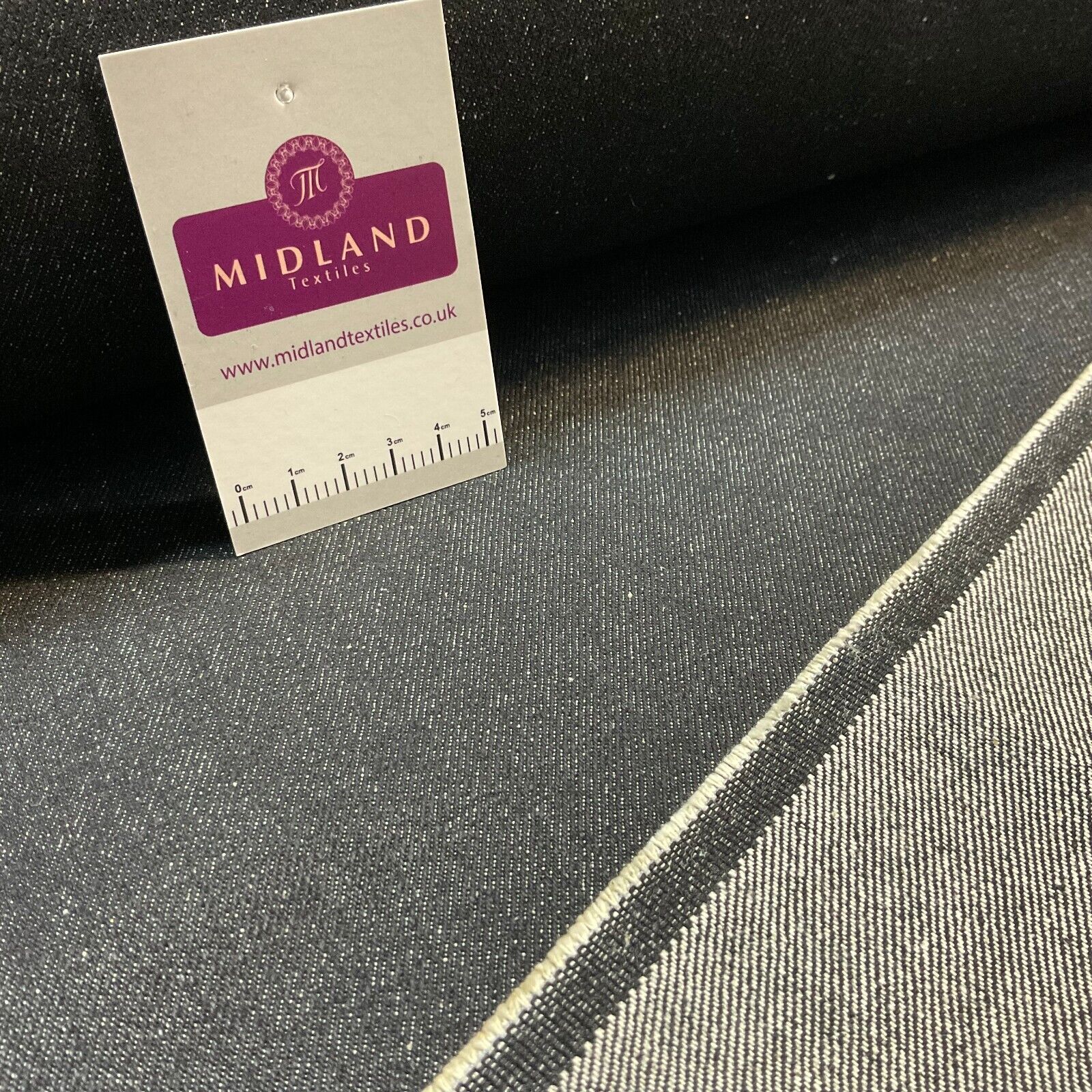 14oz Heavyweight Denim Black Heavyweight 100% Cotton Fabric 150cm M613 Mtex