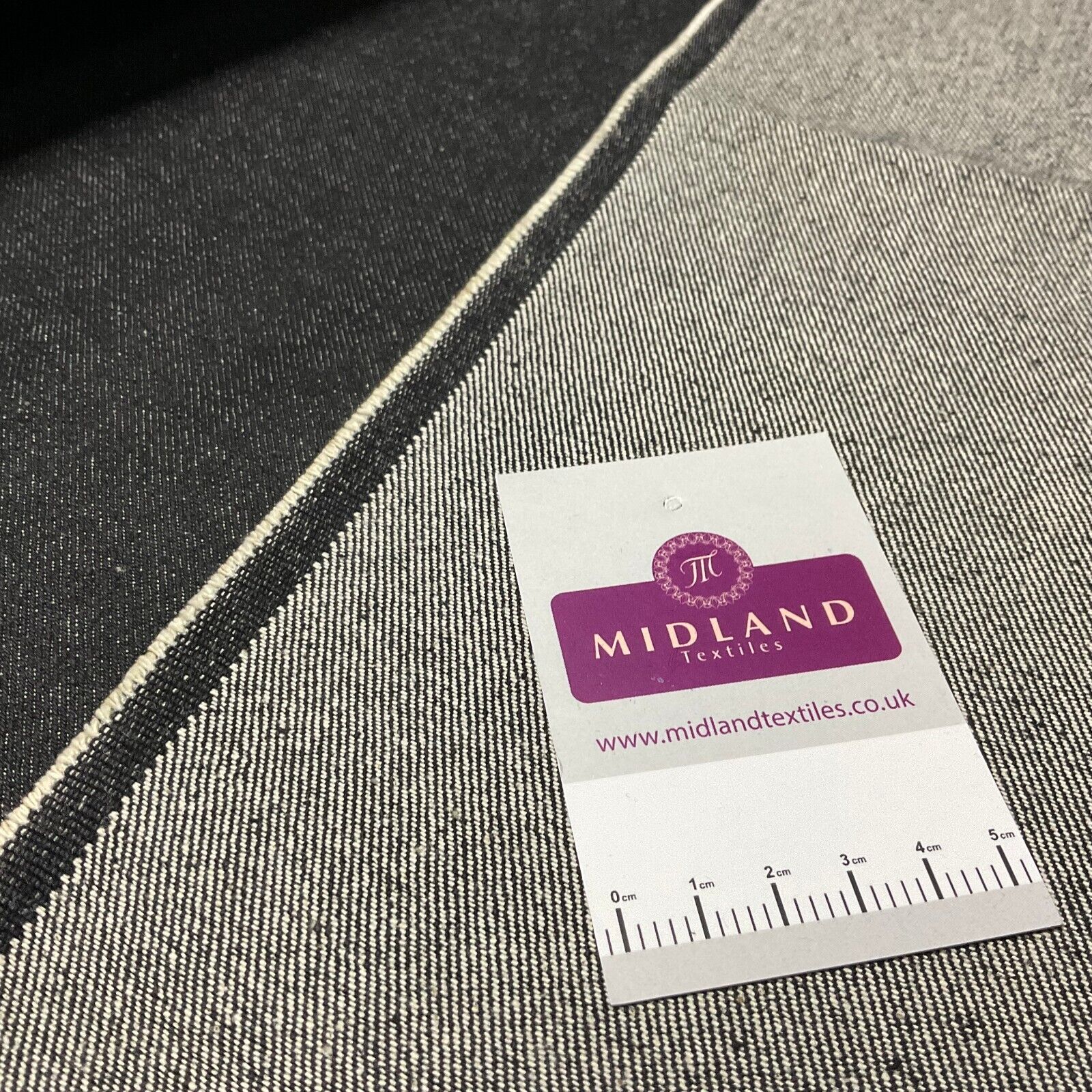 14oz Heavyweight Denim Black Heavyweight 100% Cotton Fabric 150cm M613 Mtex