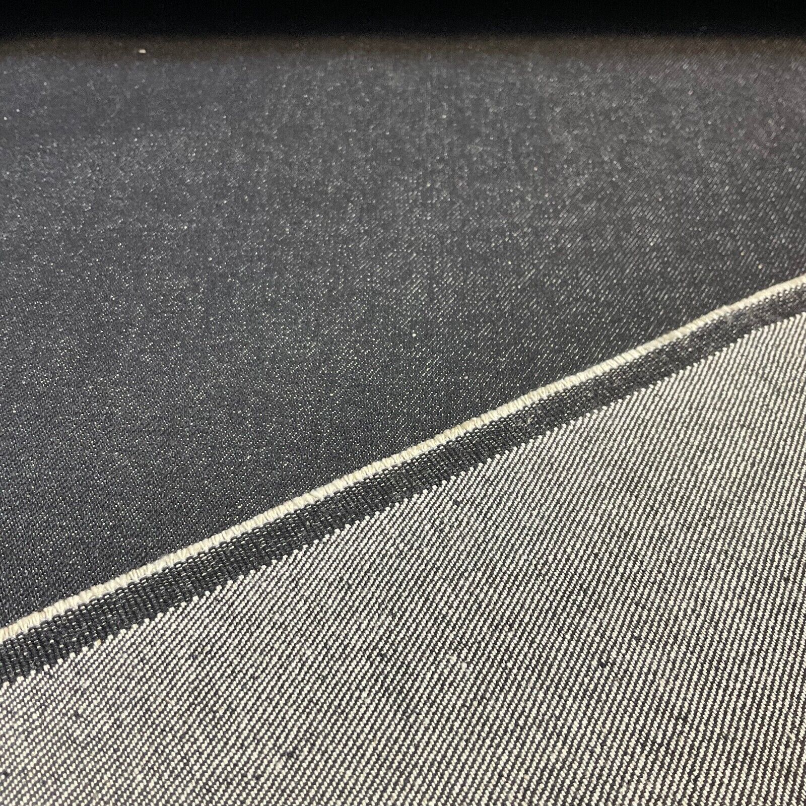 14oz Heavyweight Denim Black Heavyweight 100% Cotton Fabric 150cm M613 Mtex