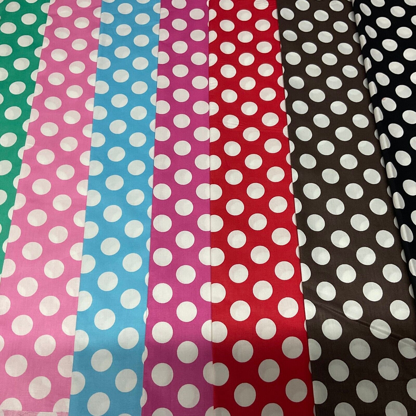 Polka dot spot Cotton Poplin dress Fabric Sold by the meter M1896