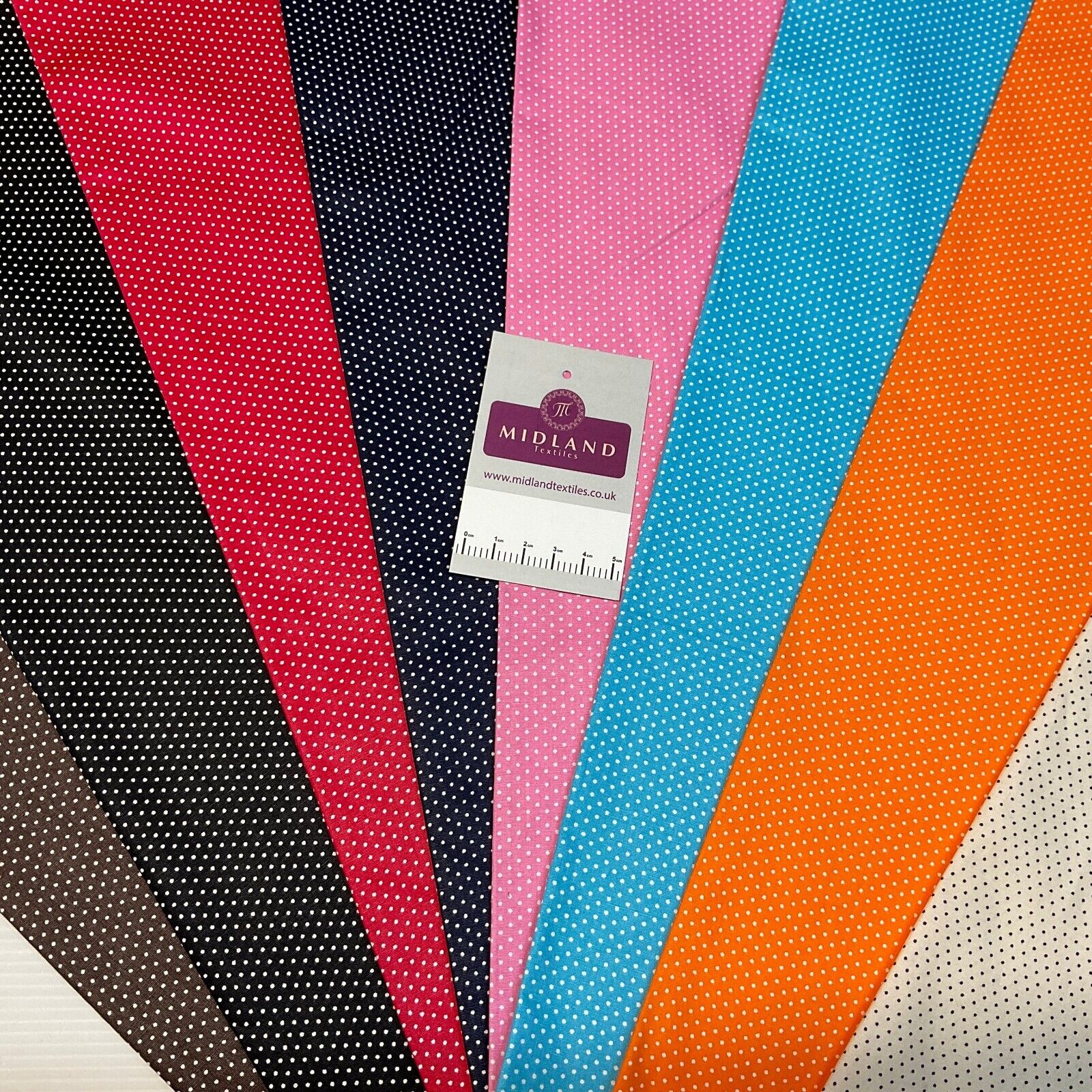 Micro dot spot Cotton Poplin dress Fabric Sold by the meter M1897