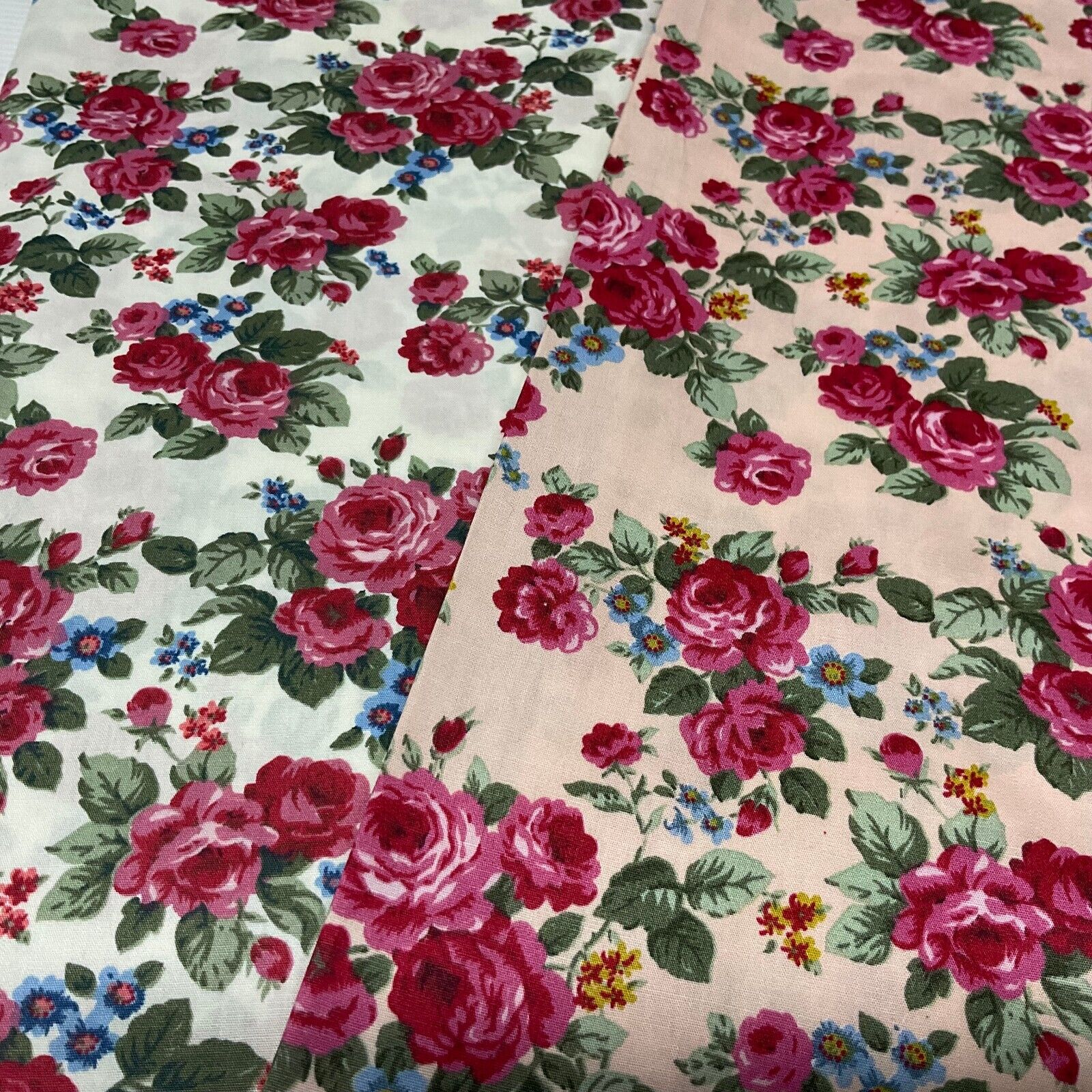 Floral Roses Bunch Cotton Poplin dress Fabric Sold by the meter M1891