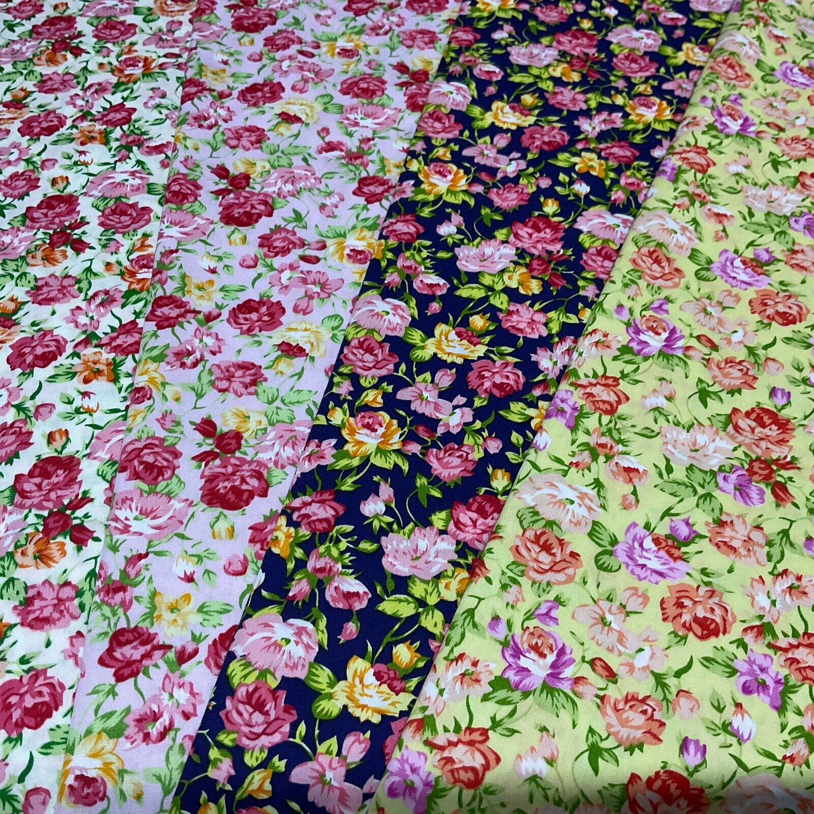 Floral Florence Bunch Cotton Poplin dress Fabric Sold by the meter M1893