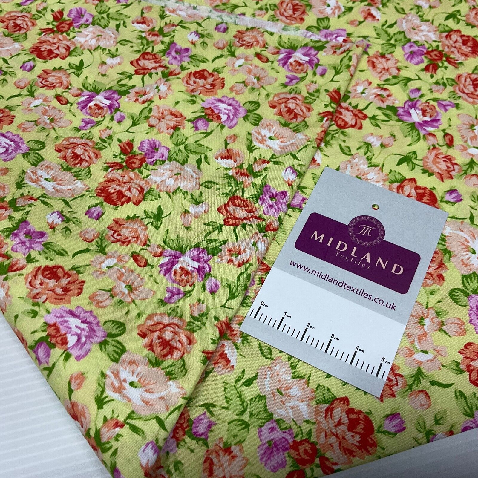 Floral Florence Bunch Cotton Poplin dress Fabric Sold by the meter M1893