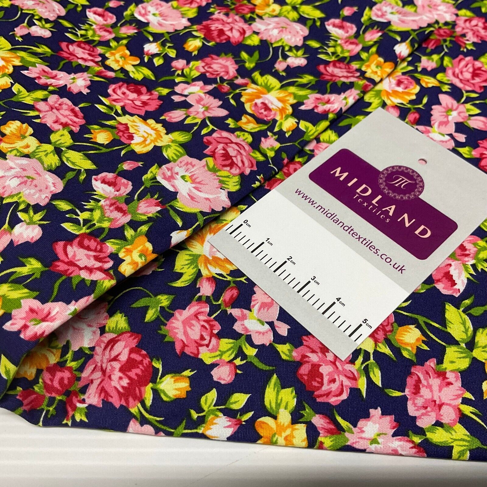 Floral Florence Bunch Cotton Poplin dress Fabric Sold by the meter M1893