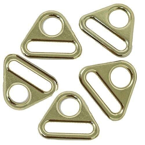 5pcs 25mm Triangle Connector Silver Rainbow Brass Bright Brass Crafts M1949