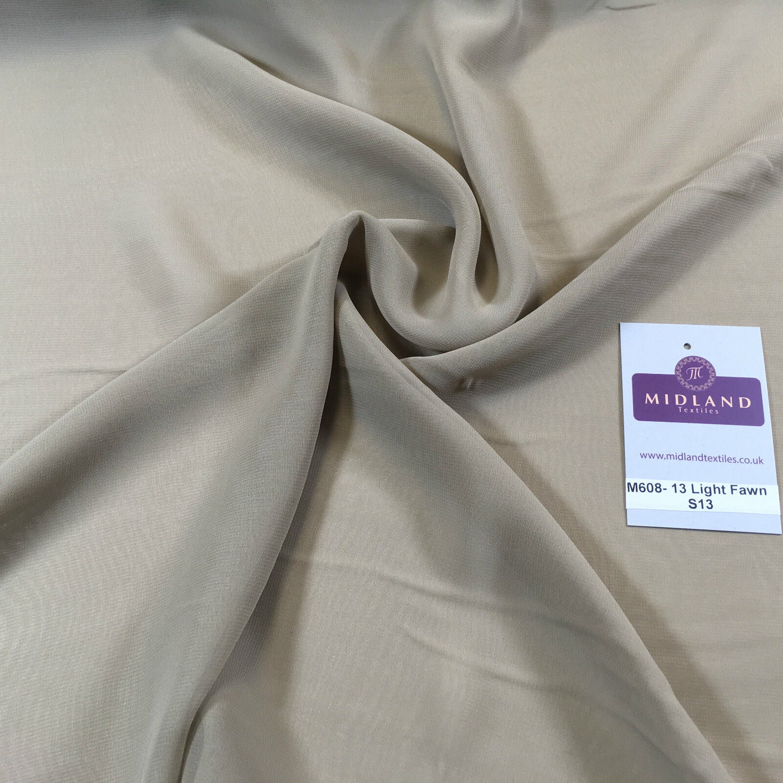 Hi-Multi Caress Chiffon Sheer Fabric - Semi-Transparent 42' Wide M608