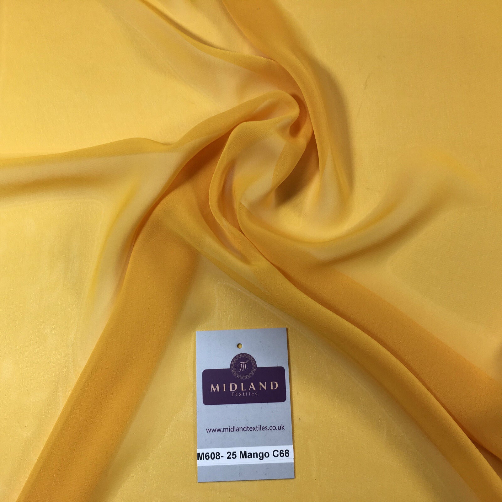 Hi-Multi Caress Chiffon Sheer Fabric - Semi-Transparent 42' Wide M608