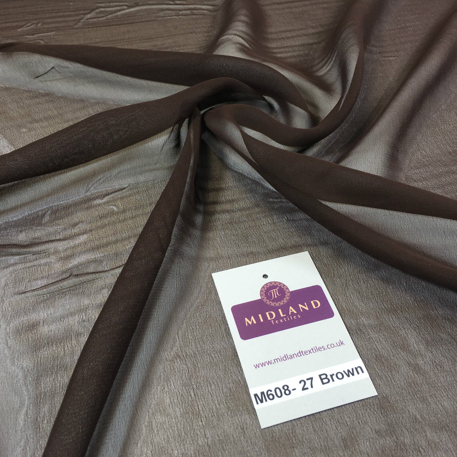 Hi-Multi Caress Chiffon Sheer Fabric - Semi-Transparent 42' Wide M608