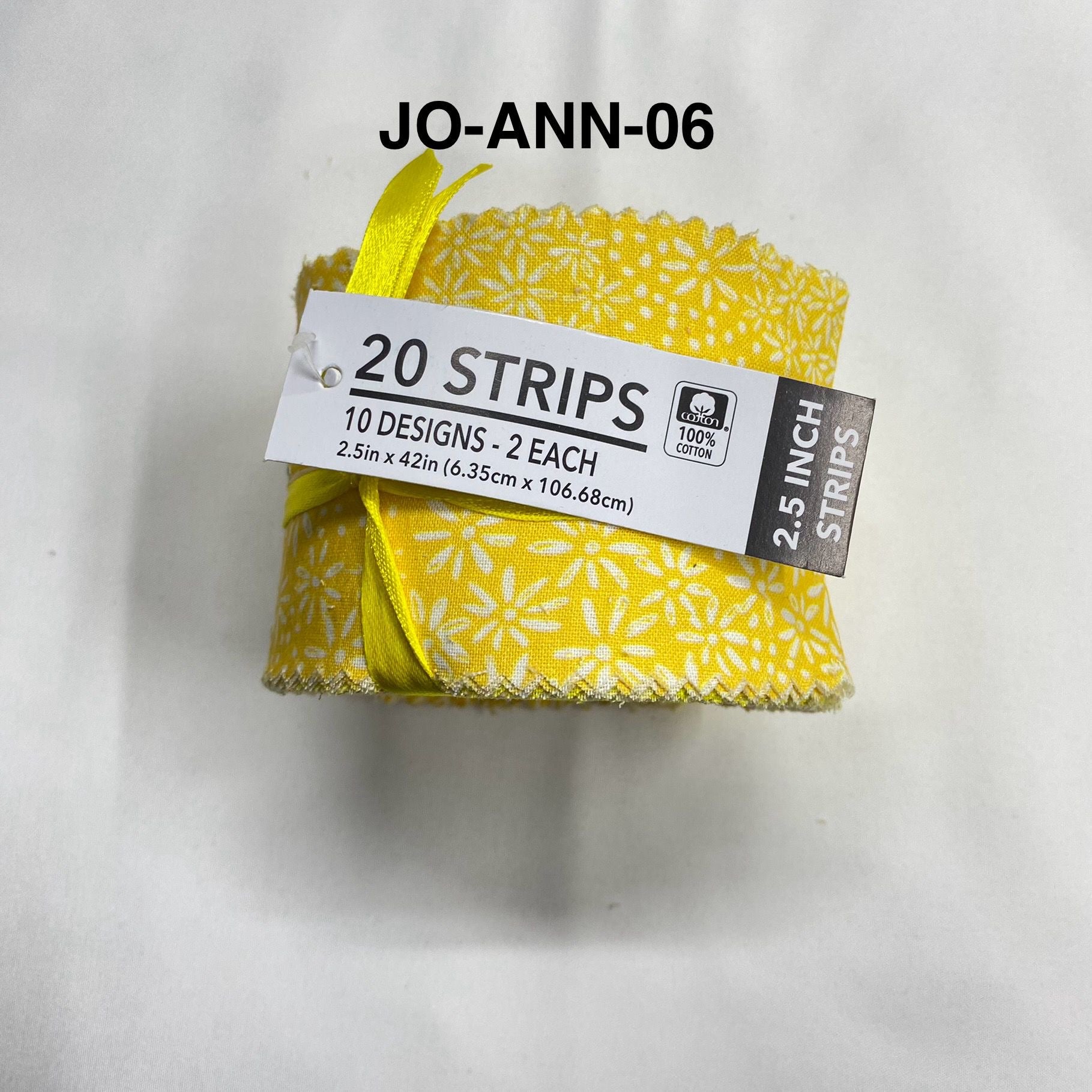 Jelly Roll Fabric Strips - 20 Pieces, 10 Designs  - 2.5 Inch x 42 Inch (Approx.) Fabric M1983