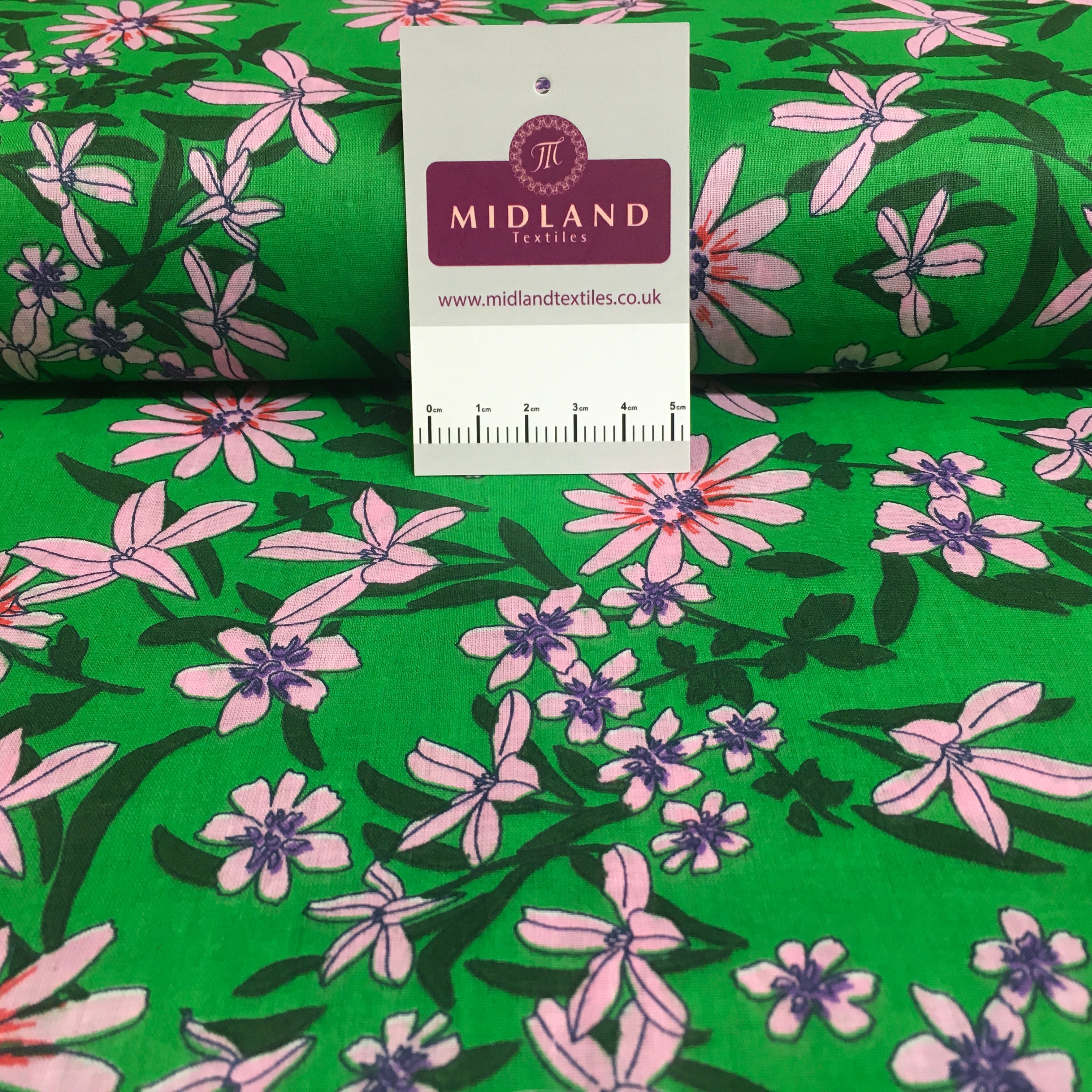 Printed 100% Cotton Floral Lawn Dress Fabric M1406
