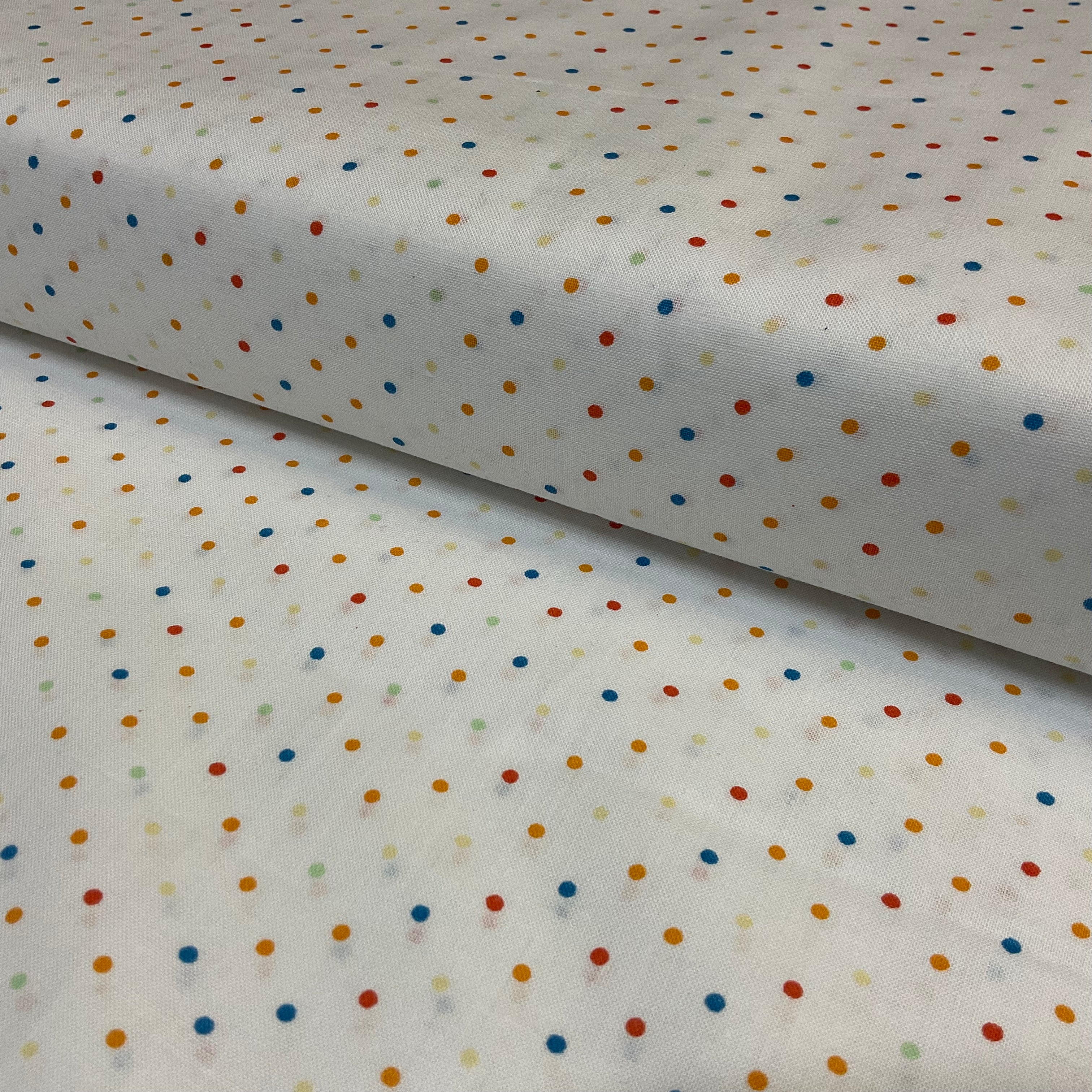 Swiss Pin Dot Spots 100% Cotton Poplin Fabric – 112cm Wide – Ditsy Polka Dot Design M2063
