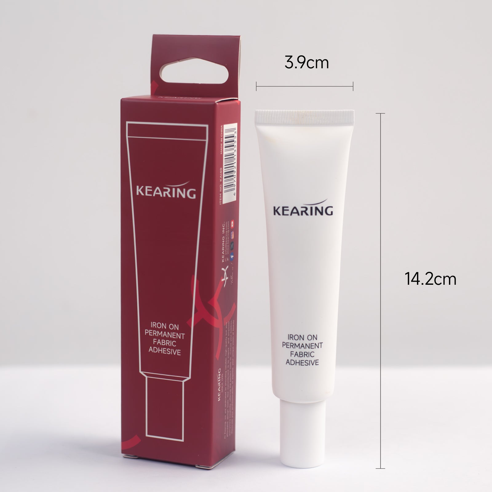 Iron On Permanent Fabric Adhesive ideal for hems, appliques, trims M1995