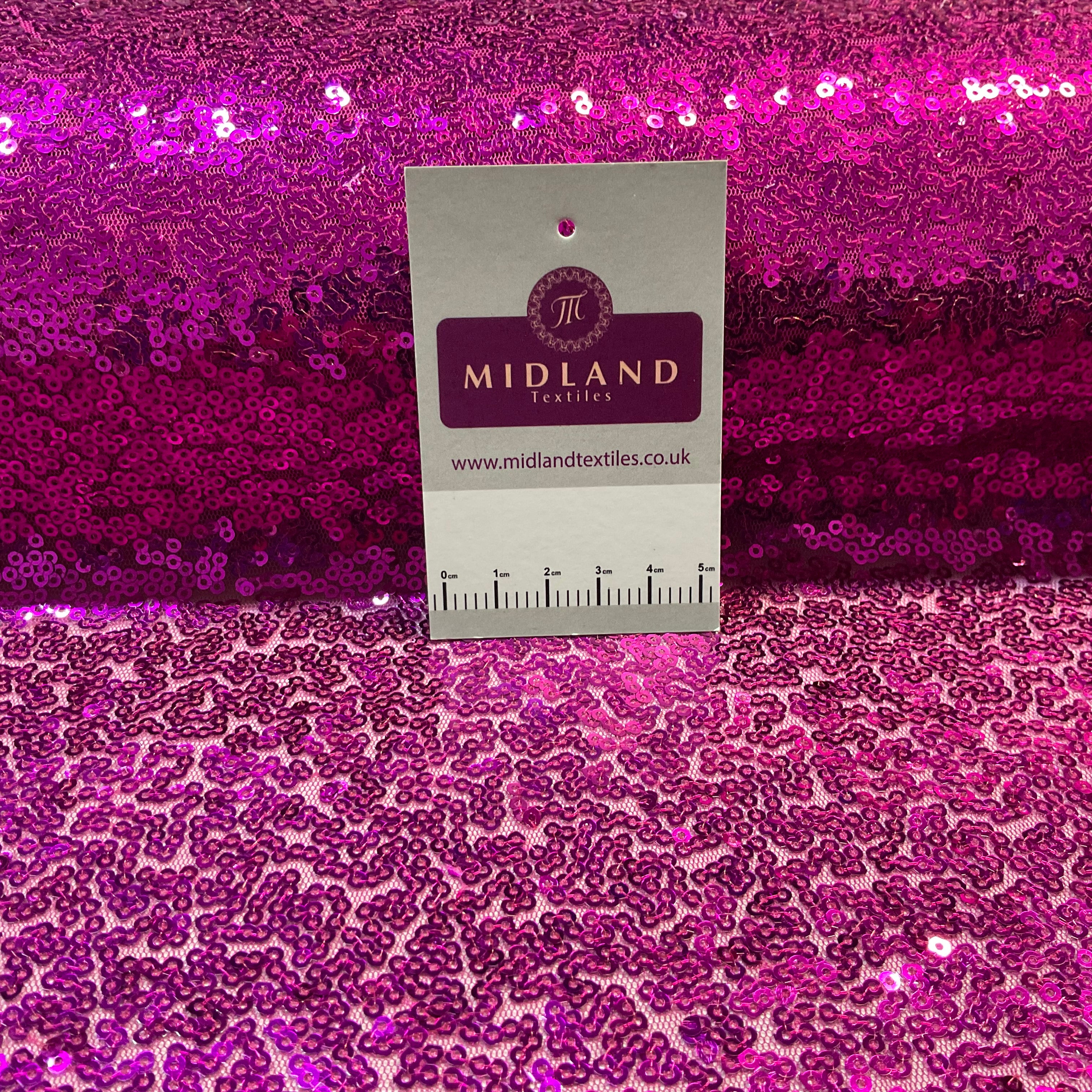 SENSATIONAL 3MM SEW ON ALL OVER SEQUINS ON NET FABRIC 50