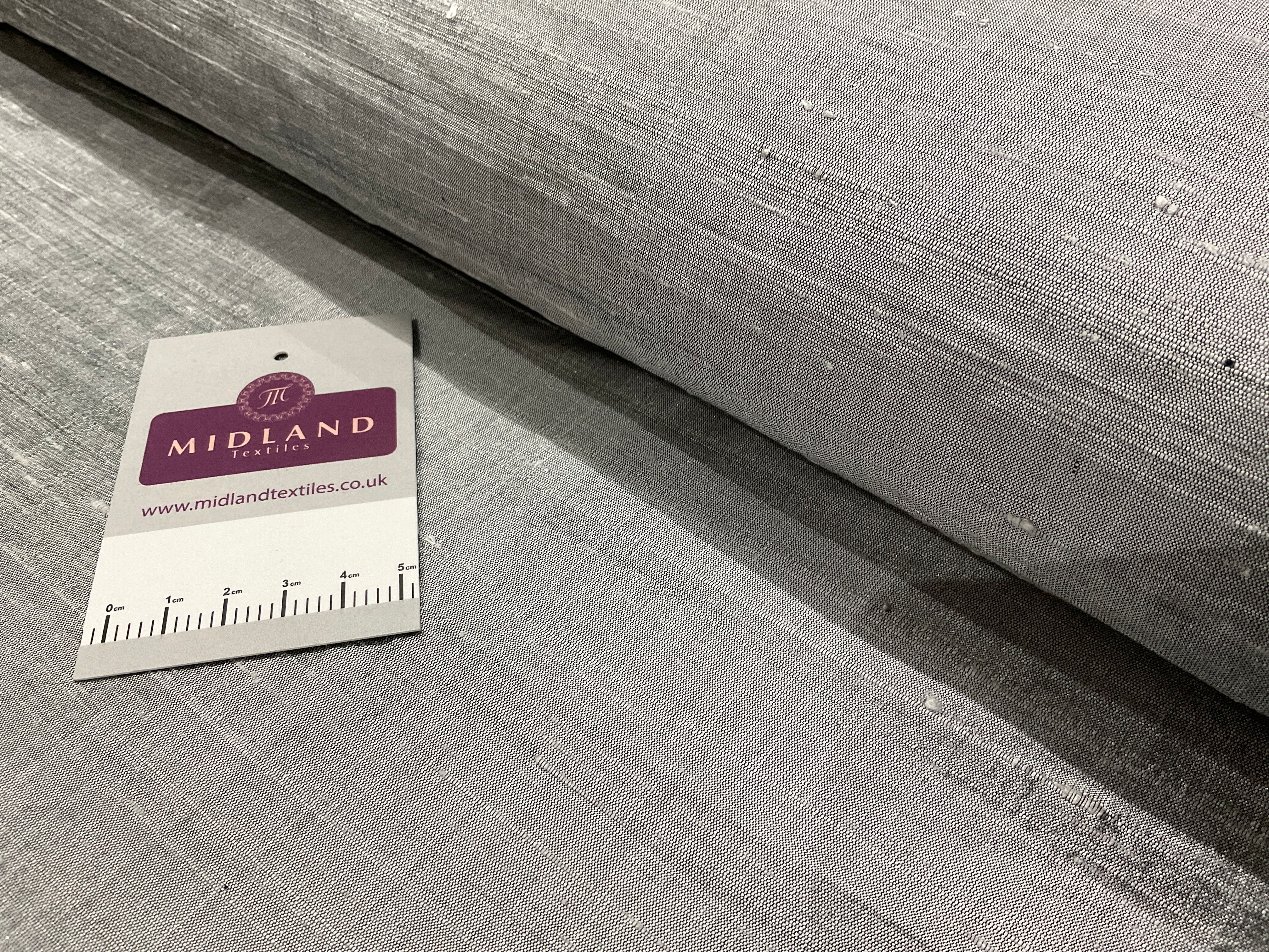 Pure 100% Silk Handloom Dupion Fabric – 44' Wide – Sold by Half Metre M2070